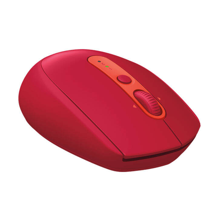 logitech-m590-multi-device-silent-เม้าส์ไร้สาย-เสียงคลิกเบา-สีแดง-ของแท้-ประกันศูนย์-1ปี-ruby