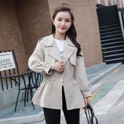 Windbreaker Coat Womens Spring 2023 New Edition Small and Slim, High Grade Loose, Casual and Simple Style Outwear