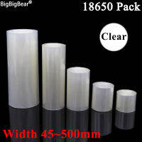 1 เมตร CLEAR 18650 LiPo แบตเตอรี่ PVC ความร้อนหดหลอดแพ็ค 45 มม.~ 500 มม.กว้างฉนวนฟิล์มห่อแบตเตอรี่ลิเธียมกรณีสายสีฟ้า-hjgtfjytuert