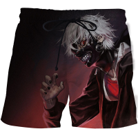 2022 Summer MenWomen Casual Shorts 3d Tokyo Ghoul Printed pants Regualr Shorts anime Beach Shorts Dropshipping