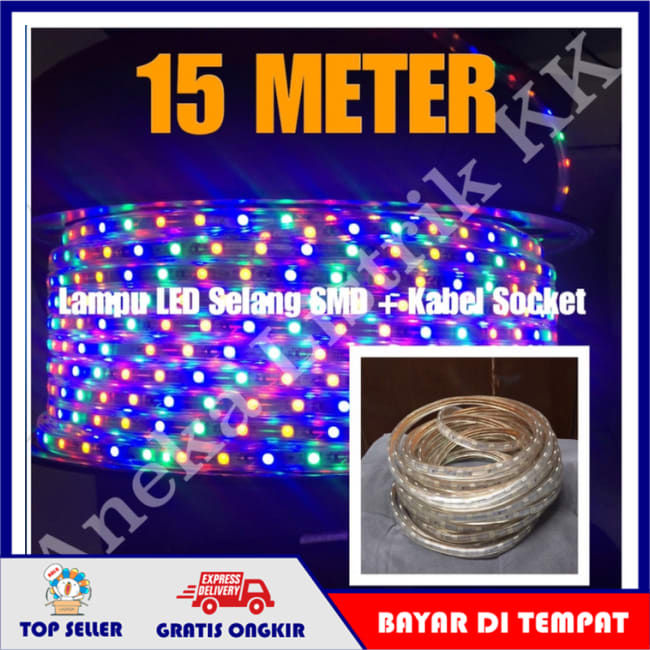 Lampu Led Strip Selang Warna Warni Smd M V M Meter Rgb Lazada Indonesia