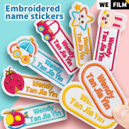 Custom Embroidery Name Tag Sticker Personalized Washable Sewing Clothes