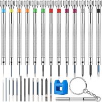 13ชิ้นชุดไขควงแม่นยำแม่เหล็กอเนกประสงค์ขนาด0.6-2.0มม. สำหรับเครื่องประดับนาฬิกาการซ่อมแซมเครื่องใช้ไฟฟ้าเครื่องมือทำงานเครื่องประดับ