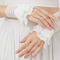 ใหม่ปลอมแขนแขนสั้นแขน Cuffs Lady ที่ถอดออกได้ปลอม Cuffs Ruffles สายรัดข้อมือแขนฤดูใบไม้ร่วงฤดูหนาวเสื้อกันหนาว Cuff-sdfwerwewewq