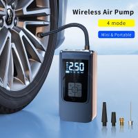 Wireless Car Air Pump Portable Air Compressor for Car Motorcycles Bicycle Electric Tire Inflator with LCD Digital Display Air Compressors  Inflators