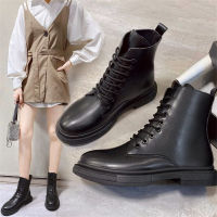 Womens boots รองเท้าบูทหนังผู้หญิงสไตล์แฟชั่นเพิ่มขึ้นรองเท้าผู้หญิงทรงสูง