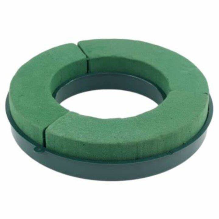 Ring Shaped Oasis Floral Foam for fresh flower arrangement with Plastic Base Wreath Floral Foam