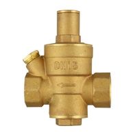 DN15 DN20 DN25 Brass Water Pressure Reducing Maintaining Valves Regulator Mayitr Adjustable Relief Valves With Gauge Meter