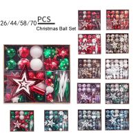 Christmas Balls Ornaments 26/44/58/70pcs Christmas Tree Balls Christmas Tree Pendant Gift Balls for Christmas Decortion