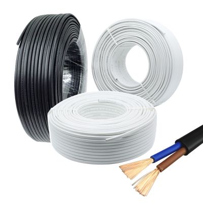 【hot】▦▲  2 Pin 10M 20M 18AWG 20AWG 22AWG 24AWG RVV Electric Extension Wire power Cable for single strip