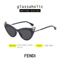 [ลดกระหน่ำ] แว่นกันแดด FENDI รุ่น FEN 0356-S ทรงCat Eye สีดำ ดีไซน์พิเศษ Limited