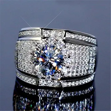 Fully iced hot sale out ring