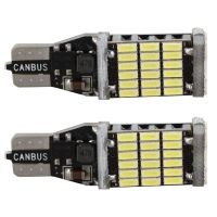 2x T15 W16W 45 SMD 4014แอลอีดีถอยรถกลับหลอดไฟ6000K สีขาว