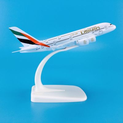 เครื่องบินจำลองเครื่องบิน A380แอร์บัสเครื่องบินจำลองวัสดุสังกะสีผสมขายดี1:500 14ซม.
