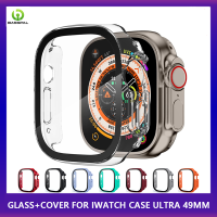 BassPal Glass + Cover For Apple Watch Case Ultra 49Mm PC Screen Protector Bumper Tempered Smartwatch Accessories For I Watch Series Ultra 49Mm