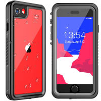 z74nfyx IPhone SE 2022 2020เคสกันน้ำ,Iphone7/8เคสกันน้ำ,360 ° เต็มร่างกายป้องกันในตัวป้องกันหน้าจอ IP68ใต้น้ำกรณีกันน้ำสำหรับ IPhone8/7 /Se 2020 4.7นิ้ว