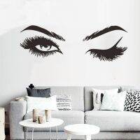 Ins Wall Stickers Lash Brows Eyes Fashion Room Decals for Bedroom Eyebrows