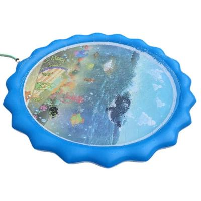 Sprinkler Pad Summer Outdoor Water Toys Fountain Sprinkler Pool Play Mat Practical Foldable Safe Kid Sprinkler Pad For Boys Girls Children And Pet Dog friendly