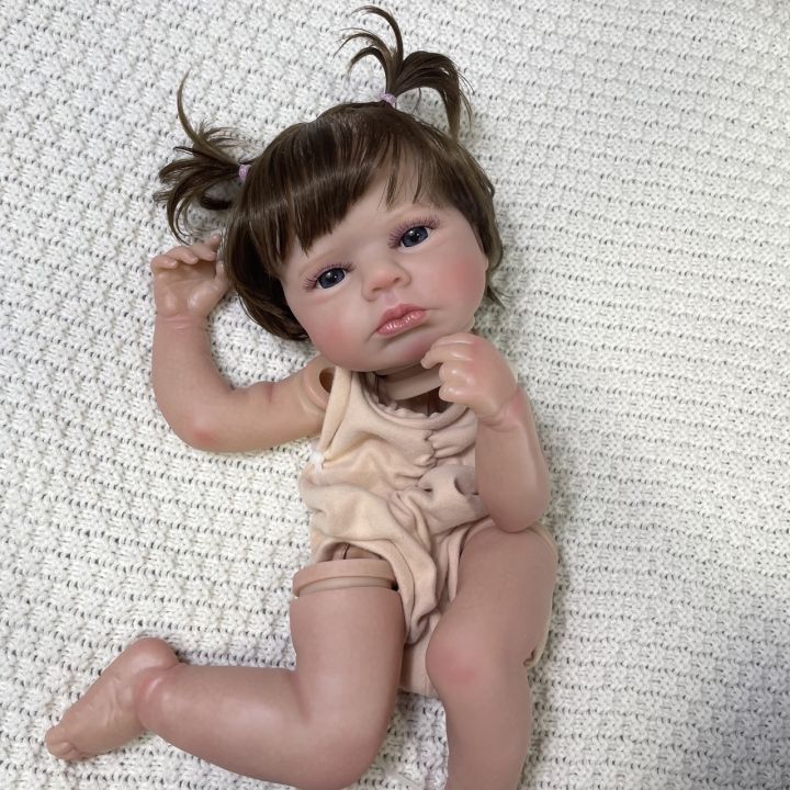 yf-20inch-already-painted-reborn-doll-kit-loulou-awake-hand-rooted-hair-unassembled-parts-with-cloth-body-toy-figure-lol