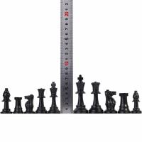 64/75mm Plastic 32 Medieval Chess Pieces Black&amp;White Complete Chess Set International Word Chess Game Entertainment Checkers