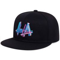 black baseball cap hats men snapback cap embroidery letter sports flat brim hip hop cap