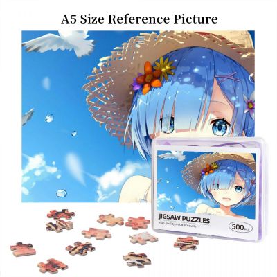 Re Life In A Different World From Zero Rem (2) Wooden Jigsaw Puzzle 500 Pieces Educational Toy Painting Art Decor Decompression toys 500pcs