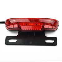 、‘】【； 36-60V Bicycle Rear Tail Light LED Safety Warning Light Waterproof Electric Bicycle Lamp Night Cycling Durable Bike Accessories