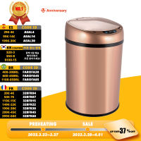 6L8L12L Inligent Charging Trash Can Stainless Steel Infrared Motion Sensor Trash Can Smart Garbage Can with Lid for Kitchen