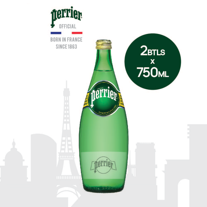 Perrier Sparkling Mineral Water 750ML x2 Bottles Lazada