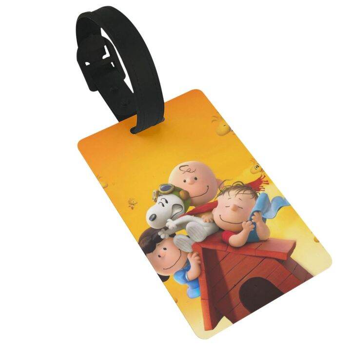 Snoopy Cartoon Luggage Tag Travel Suitcase Bag Boarding Pass Tag Travel Accessories Lazada