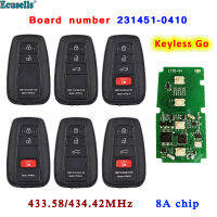 Oibwye สมาร์ท Keyless กุญแจรีโมตไป312/314/433.58/434.42Mhz พร้อมชิป8A สำหรับ Toyota RAV4 Avalon 2019กระดาน2020 231451-0410 HYQ14FBE