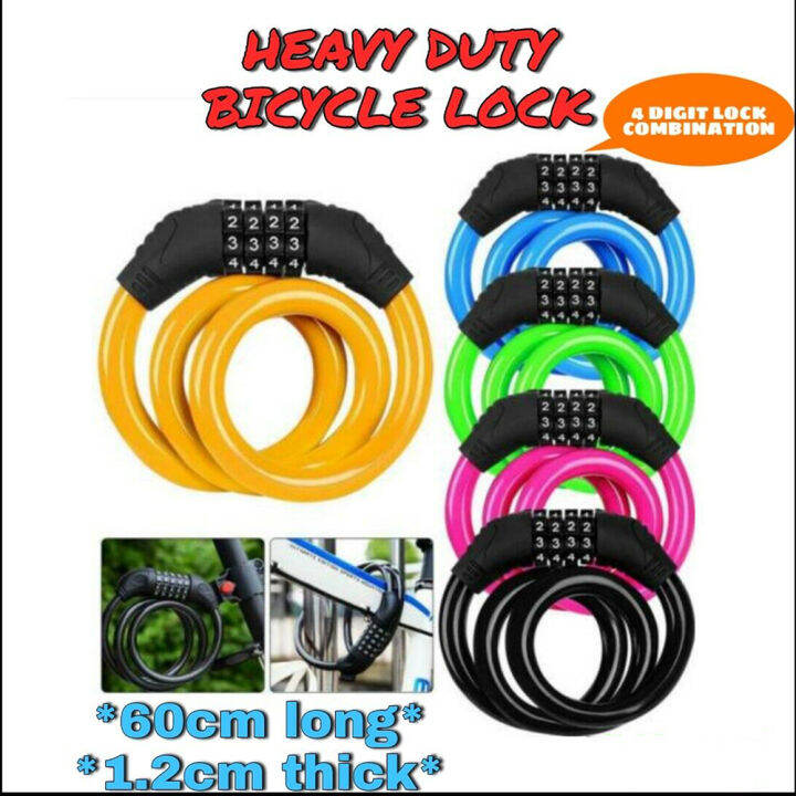 In stock】】WADEST WADEST fourdigit code bike lock bicycle accessories