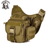 SINAIRSOFT Tactical Riding Single Shoulder Saddle Bag Outdoor MOLLE Mountaineering Camera Bag Waterproof Messenger Bag