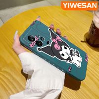 YIWESAN เคสสำหรับ VIVO IQOO 11 Pro 5G IQOO Z7 Z7s 5G ลายการ์ตูน Kuromi เคสโทรศัพท์ดีไซน์ใหม่บางสร้างสรรค์ป้องกันขอบสี่เหลี่ยมเคสนิ่มปลอกซิลิโคนเคสกันกระแทก