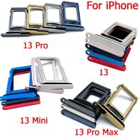 ต้นฉบับใหม่สำหรับ iPhone 13 Pro 13Pro Max Mini สองซิมกระเป๋าเก็บบัตรที่ใส่ถาดใส่ซิมเต้ารับตัวแปลง