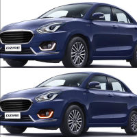 สำหรับ2017 2018 Suzuki Dzire ไฟวิ่งกลางวันไฟเลี้ยว LED ไฟตัดหมอก