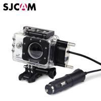 ต้นฉบับ SJCAM SJ5000 SJ5000X WIFI กันน้ำกรณีดำน้ำที่อยู่อาศัยใต้น้ำกล่องป้องกันสนับสนุนรถจักรยานยนต์ชาร์จกรณี