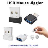 ZZOOI Mini USB Mouse Jiggler Undetectable Automatic Computer Mouse Jiggler Simulate Keeps Mouse Laptop Movement For Home Office