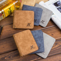 Mens Leather Wallet Credit Card Holder Clutch Coin Purse Luxury Brand Wallet Frosted Short Wallets Men Wallet Coin Pocket