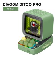 พร้อมส่งจาก กทม สีเขียว Green Divoom Ditoo Pro Pixel Art Game Portable Bluetooth Speaker With 16 X 16 LED App จัดโต๊ะคอมพ์