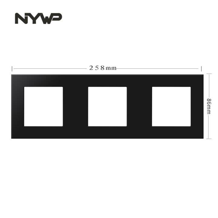 nywp-wall-mount-module-diy-european-standard-pc-black-panel-socket-switch-button-free-combination-function