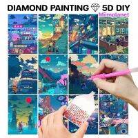 (พร้อมส่ง ??) ภาพปักเพชรคริสตัล 5D DIY Diamond Painting ? ลายผู้หญิง Girl Anime มีกล่อง ครอสติสคริสตัล ภาพวาดครอสติส สำหรับตกแต่งบ้าน