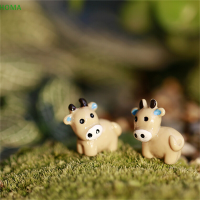 ?【Lowest price】HOMA 2pcs น่ารักนมวัว miniatures Fairy Garden ตกแต่งงานฝีมือสวนบ้านของเล่น