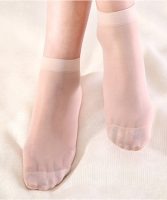 Cheapest!! Stockings with anti-slip, thin , comfortable to wear. Womens Elastic Silk Short Socks