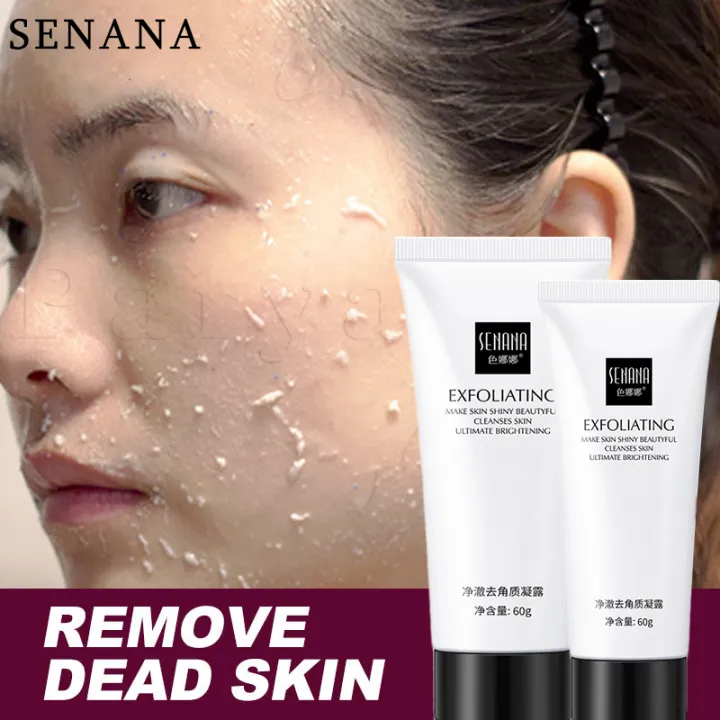 SENANA Face Exfoliating Gel Aloe Vera Facial Exfoliating Scrub Cleanses