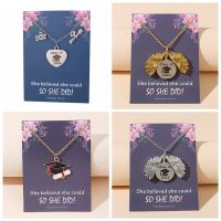 Class Of 2022 Bachelor Cap Necklace Pendent Necklace Graduation Gift Pendant Minimalism Color Chain Choker Necklace For Women