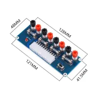 ;[-[; 5Pcs XH-M229 Desktop PC Chassis Power ATX Transfer To Adapter Board Power Supply Circuit Outlet Module 24Pin Output Terminal