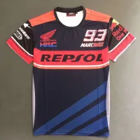 High quality stock 2022 Summer MOTOGP Racing T-Shirt Car Fan Culture Shirt No. 93 Marquis Motorcycle Short-Sleeved Riding