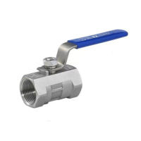 Free shipping 1pc Ball Valve Female Threaded Stainless Steel BallValve SS304 BSP 14" 38" 12" 34" 1" 1-14" 1-12"