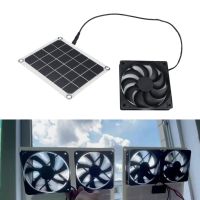 10W 5V Solar Exhaust Fan Air Extractor 6 Inch Mini Ventilator Solar Panel Powered Fan for Dog Chicken House Greenhouse RV